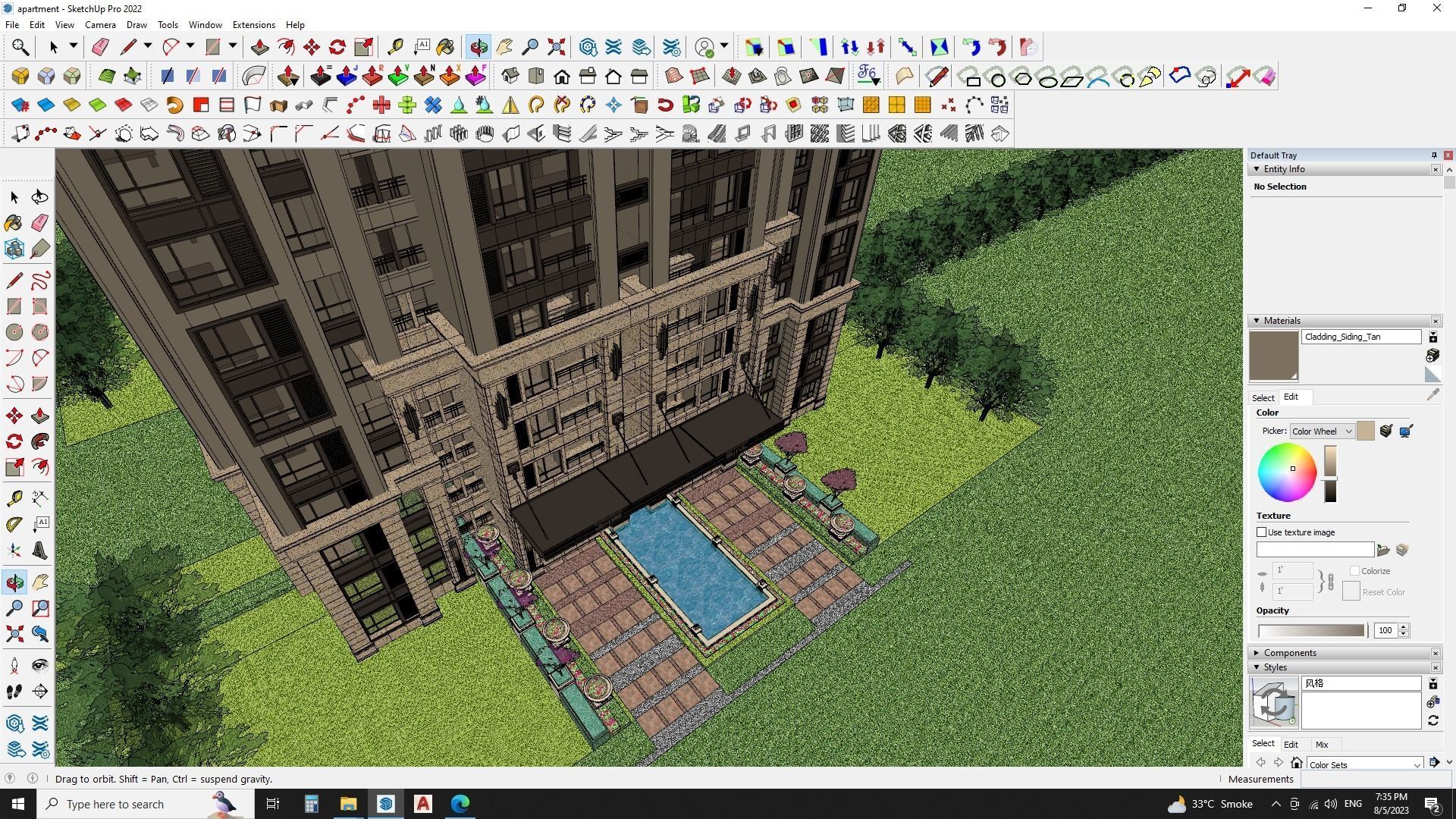 Modern Urban Apartments sketchup model Free 3D model_2