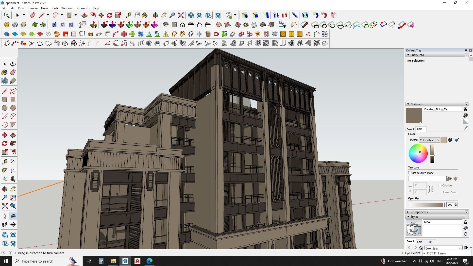 Modern Urban Apartments sketchup model Free 3D model_8