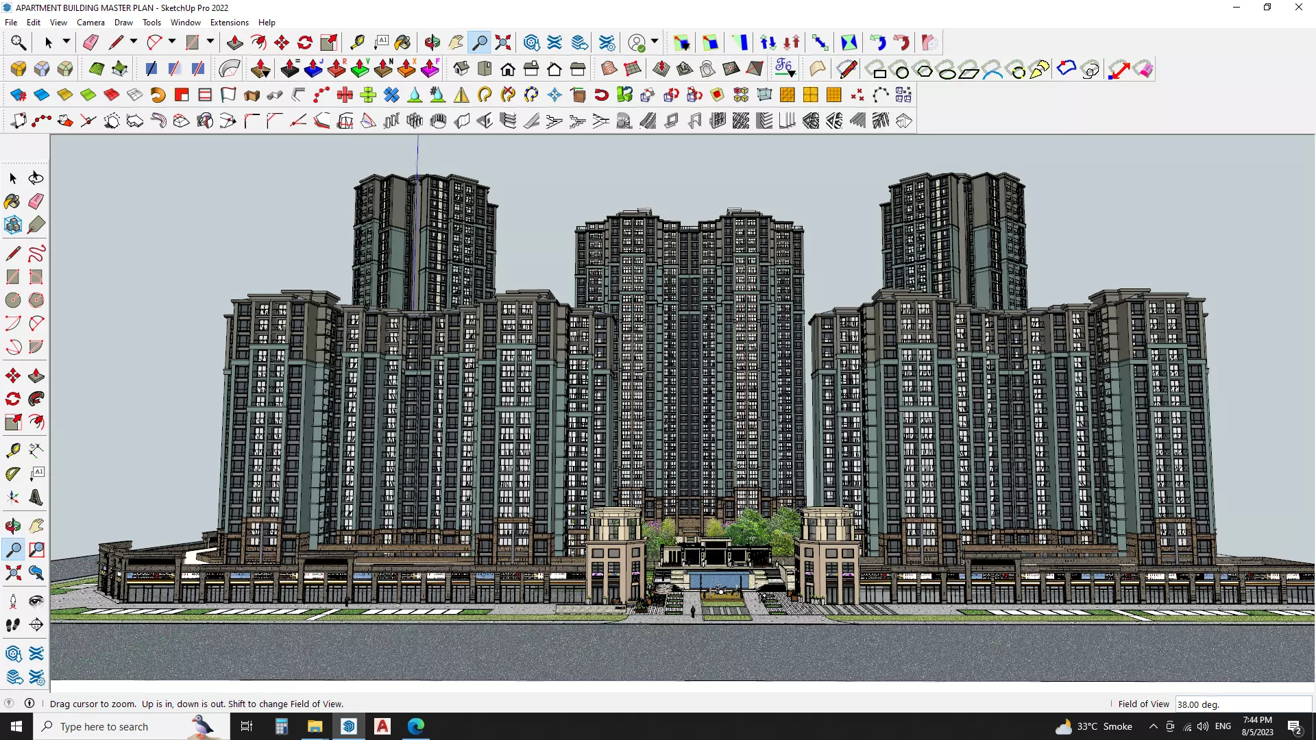 3D sketchup Models of Apartment and Amusement Park 3D model_0