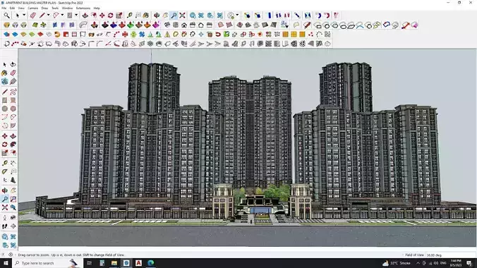 3D sketchup Models of Apartment and Amusement Park 3D model