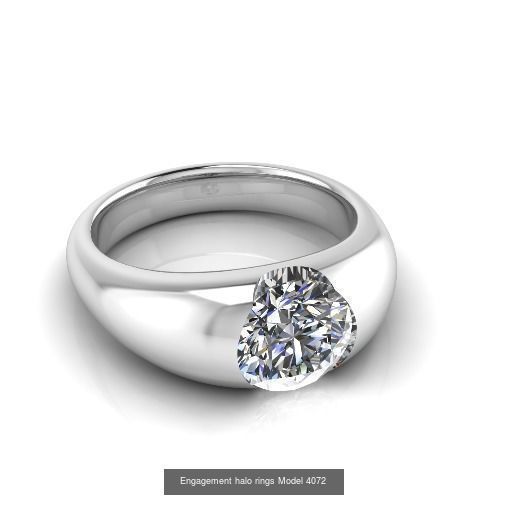 Collection Engagement halo rings 100 Model _104