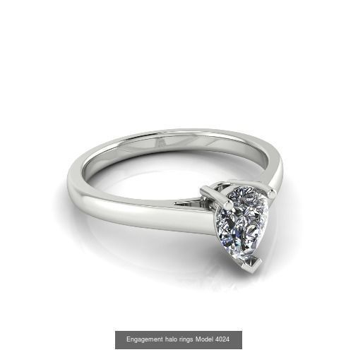 Collection Engagement halo rings 100 Model _112