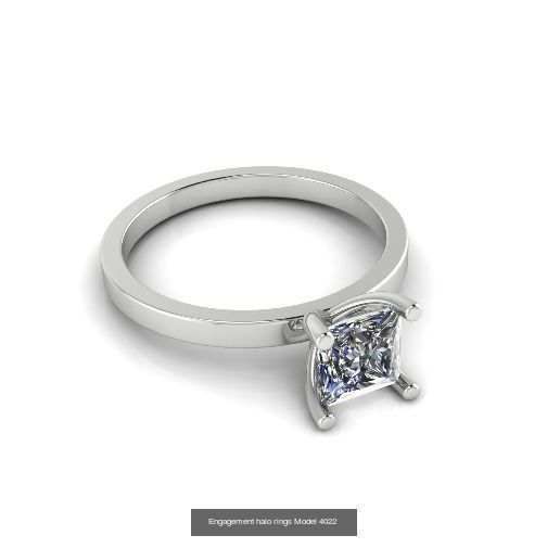 Collection Engagement halo rings 100 Model _95