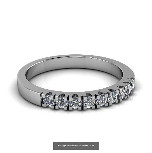 Collection Engagement halo rings 100 Model _37