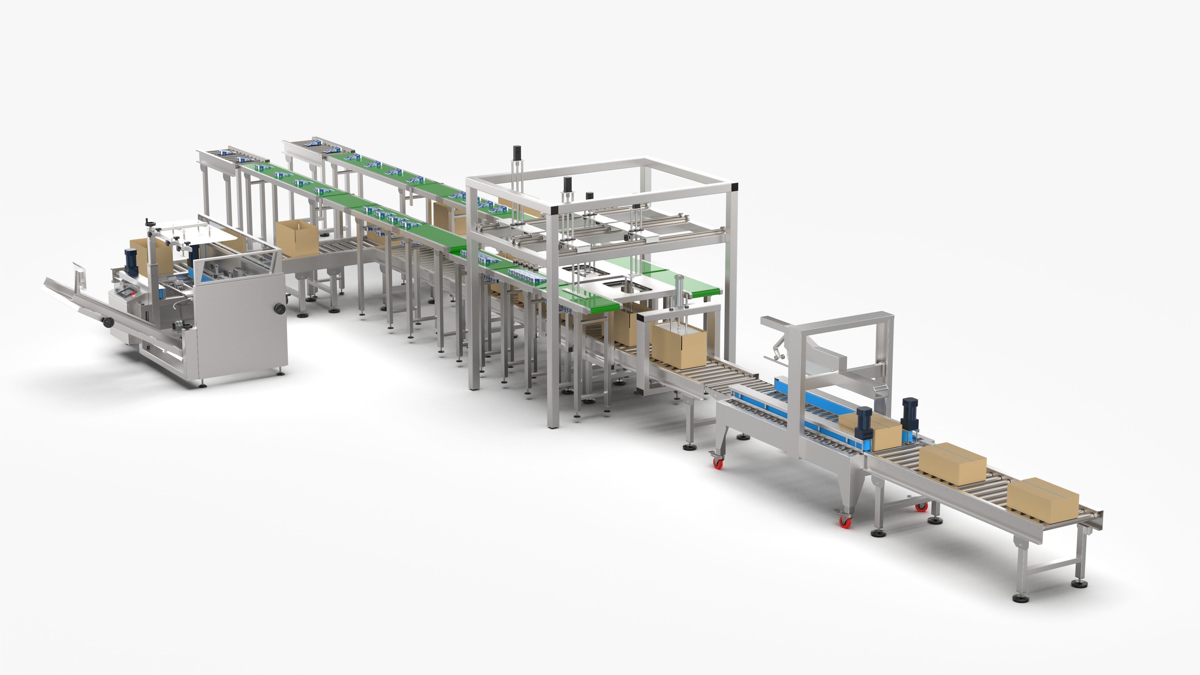 Automatic Salt Factory Packing Machine 3D model_1