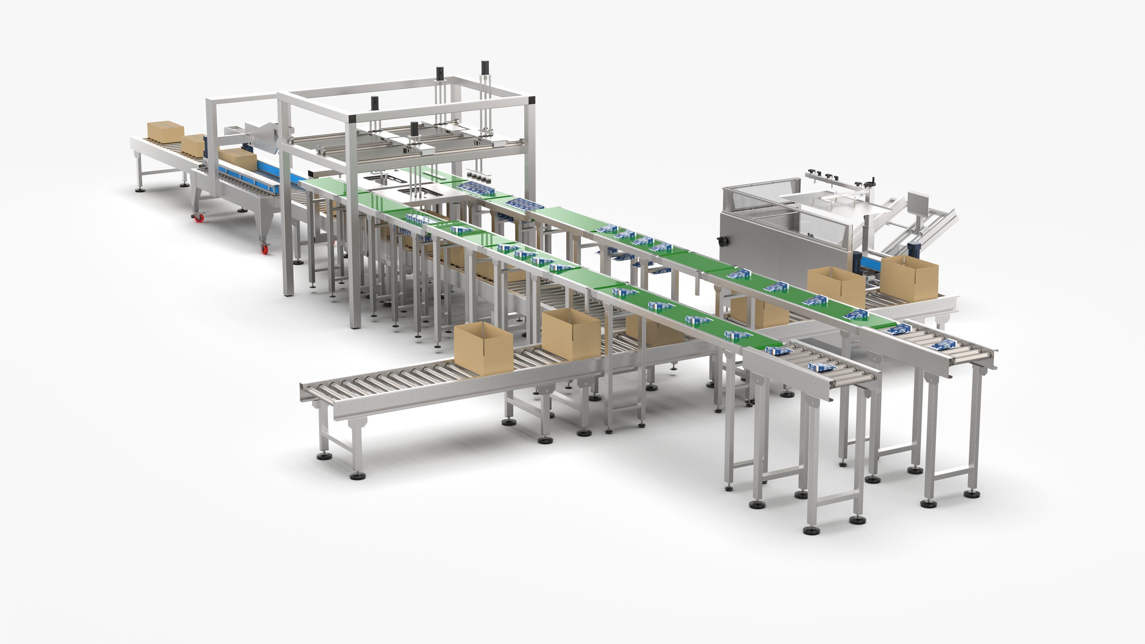 Automatic Salt Factory Packing Machine 3D model_3