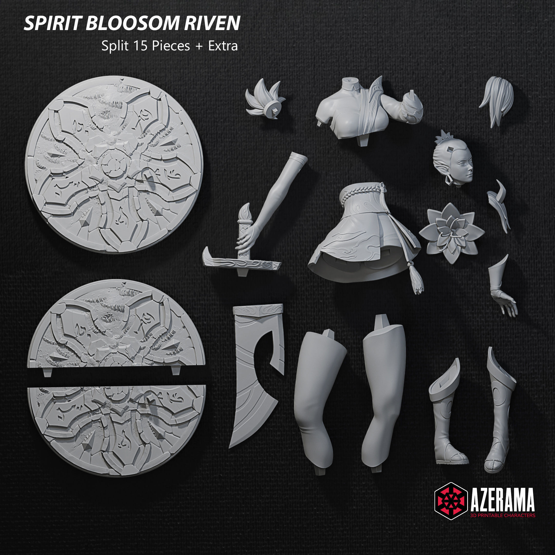 Spirit Blossom Riven for 3D Printing 3D print model_2