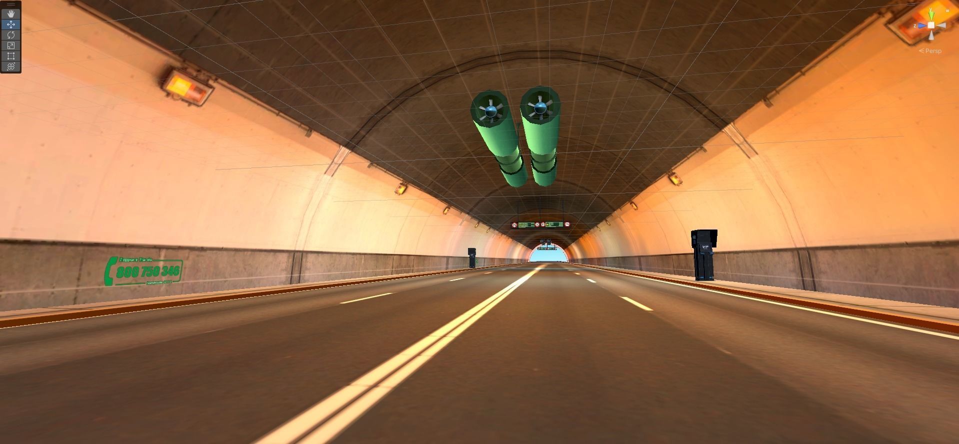 Tunnel Highway Road Low-poly 3D model_3
