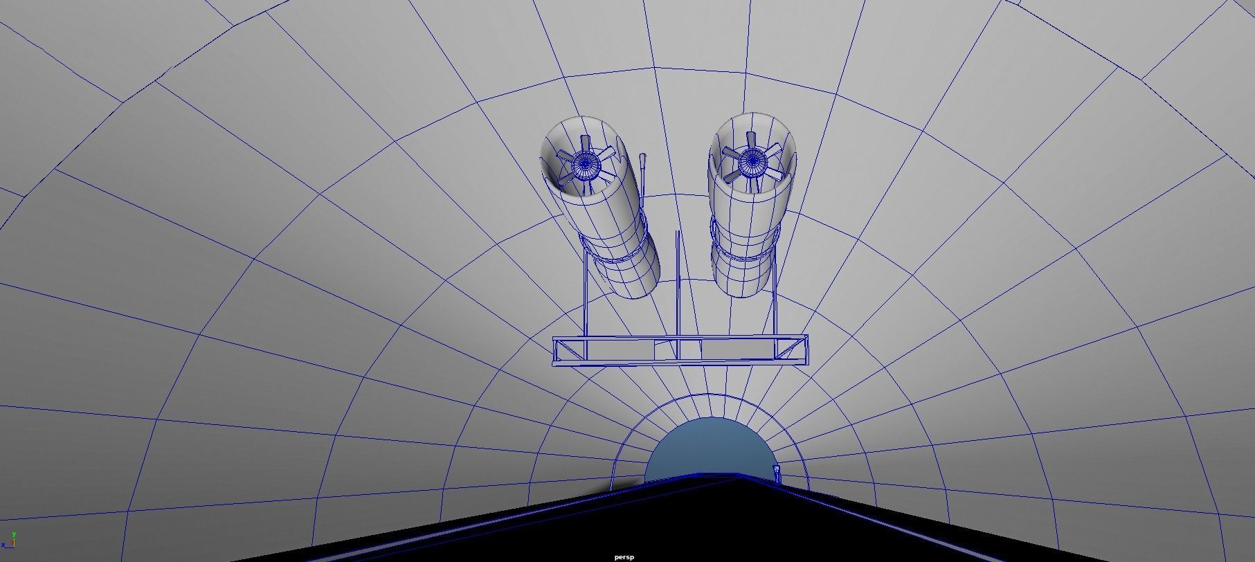 Tunnel Highway Road Low-poly 3D model_8