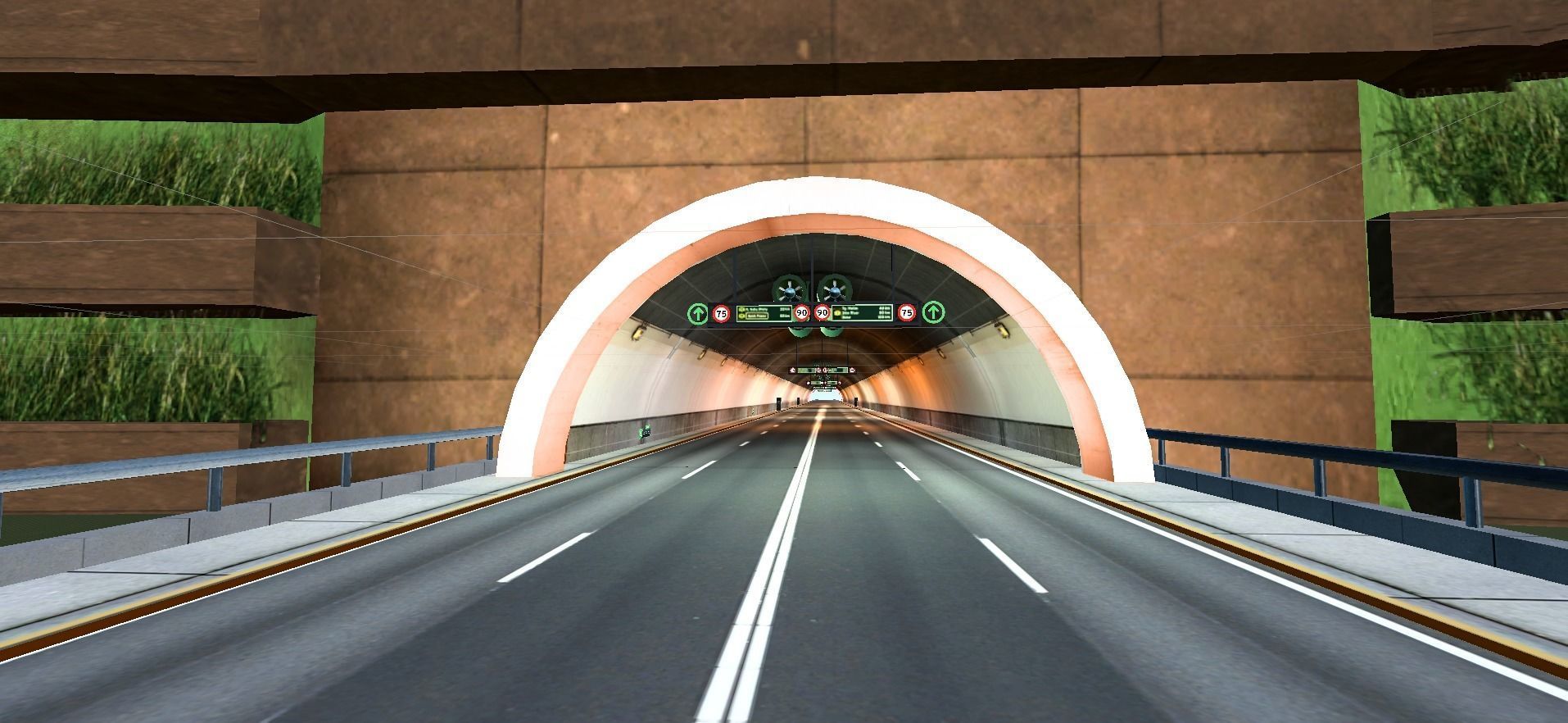 Tunnel Highway Road Low-poly 3D model_5