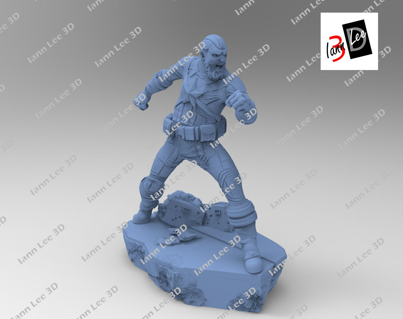 Red Guardian Guardian Rojo Marvel movie Blackwidow 3D print model_2