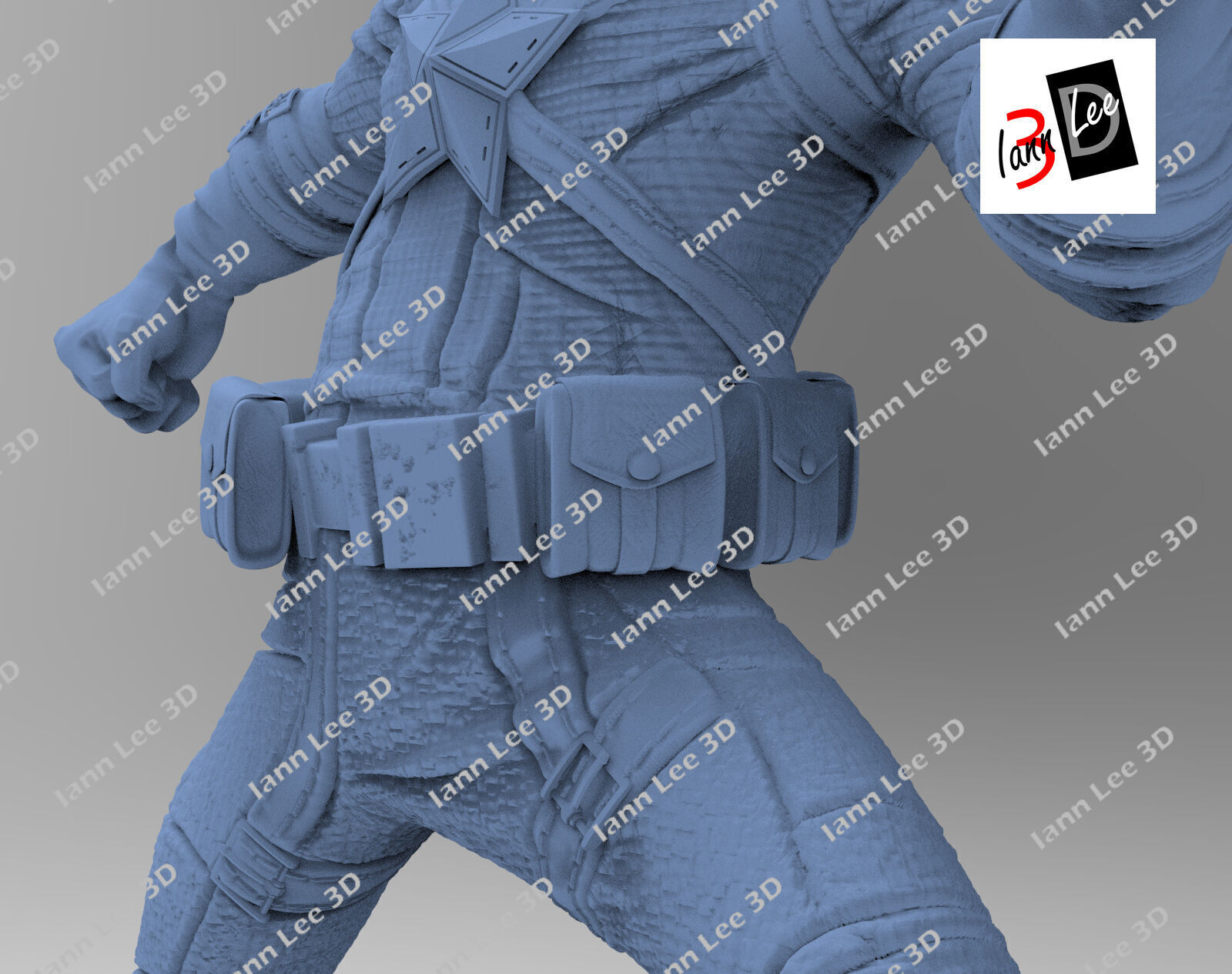 Red Guardian Guardian Rojo Marvel movie Blackwidow 3D print model_3