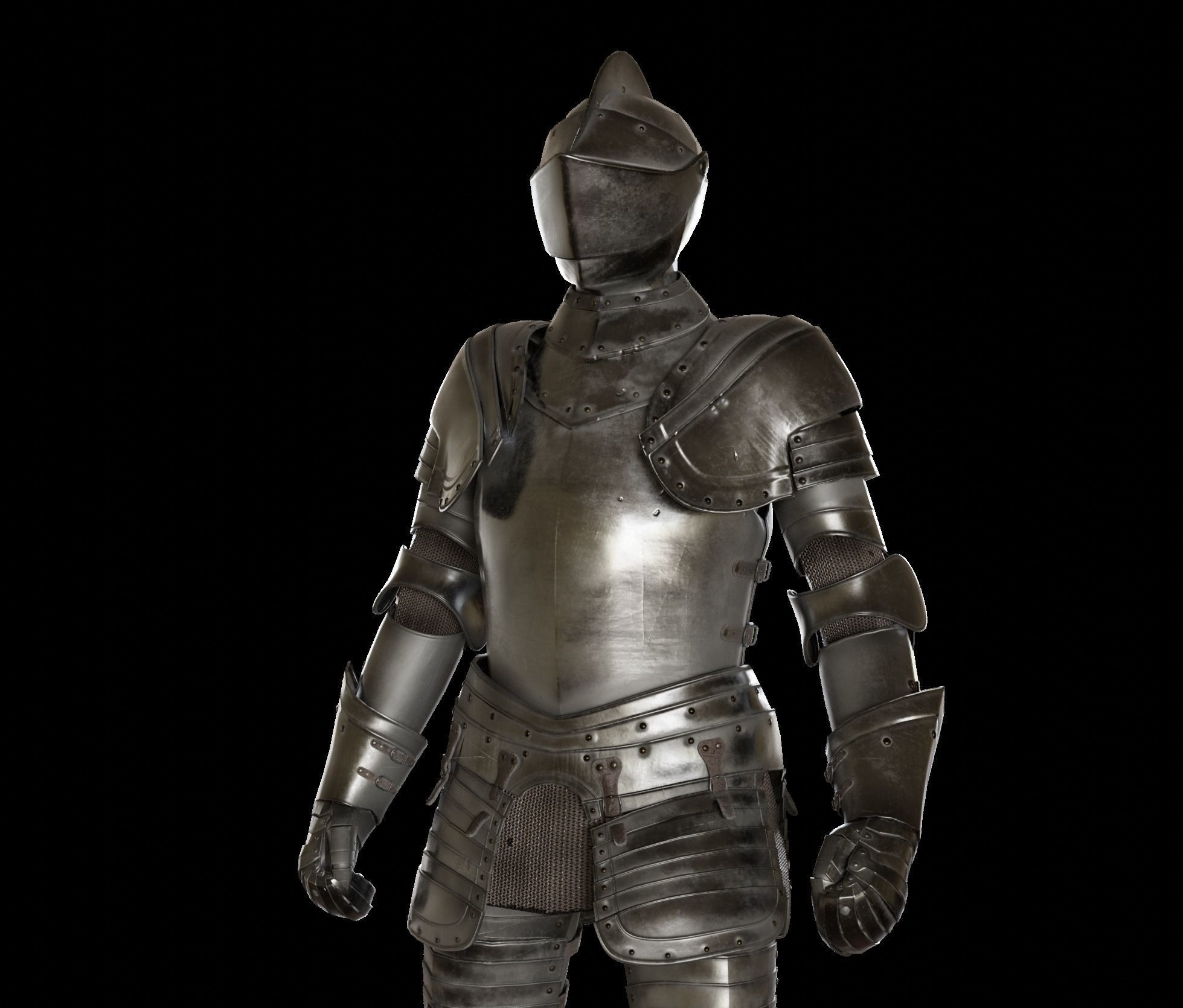 3d Medieval Knight Photorealistic Rigged Gameready Low-poly 3D model_9