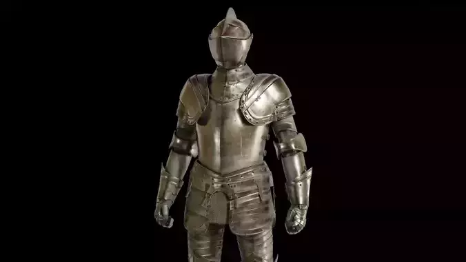 3d Medieval Knight Photorealistic Rigged Gameready Low-poly 3D model