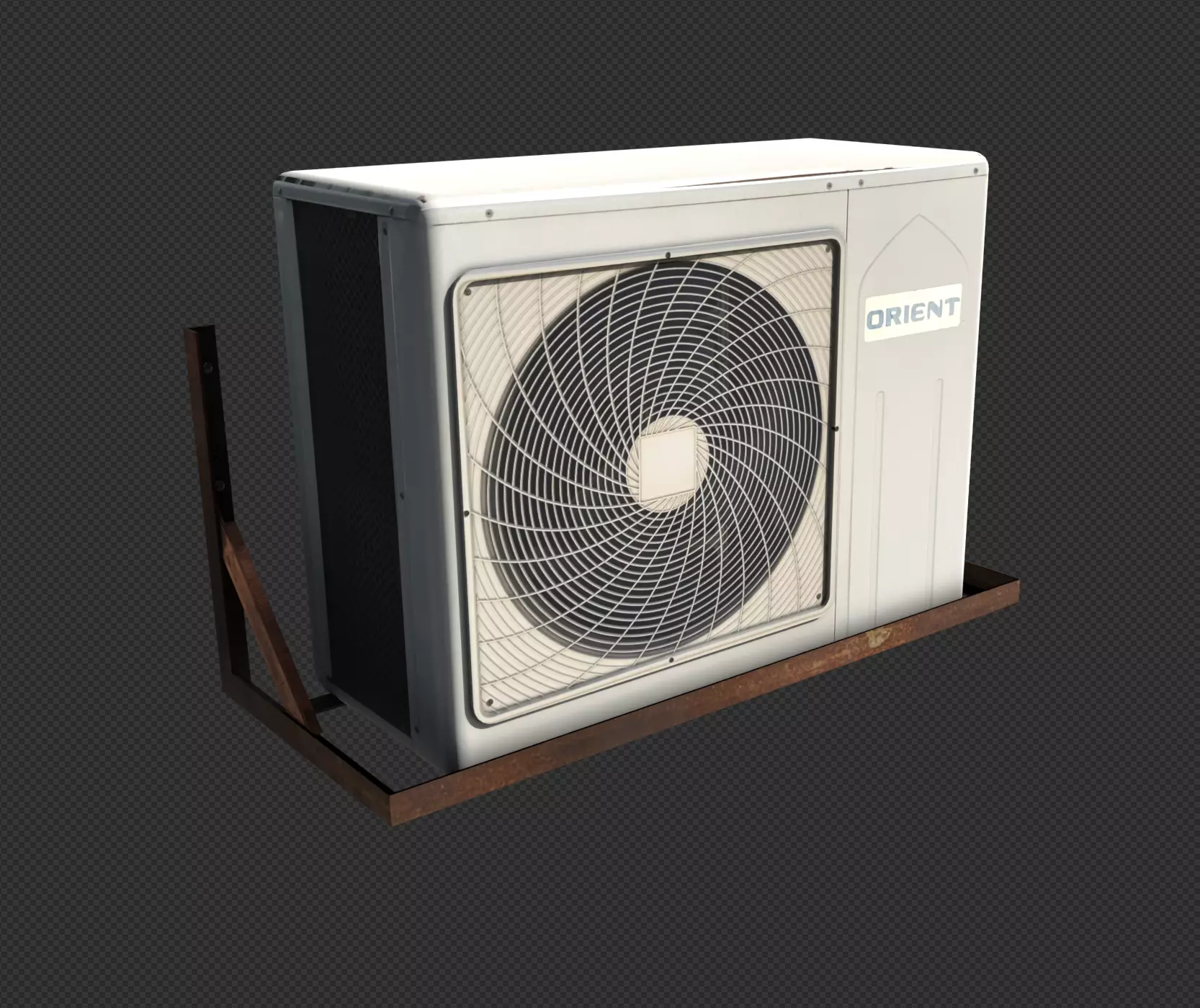 Lowpoly Air Conditioner unit Free 3D model