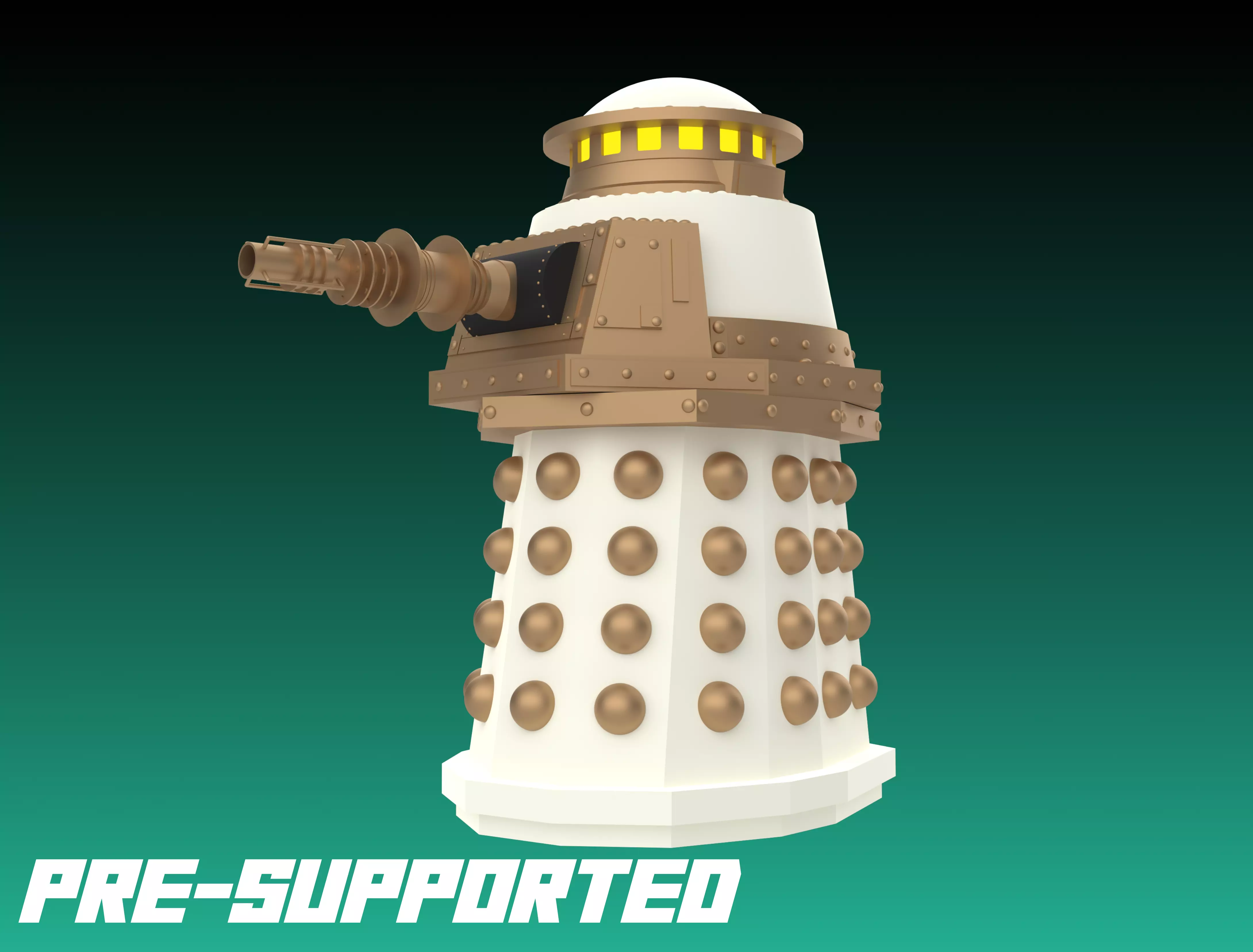 Imperial Special Weapons Dalek - 32MM Miniature 3D print model_0