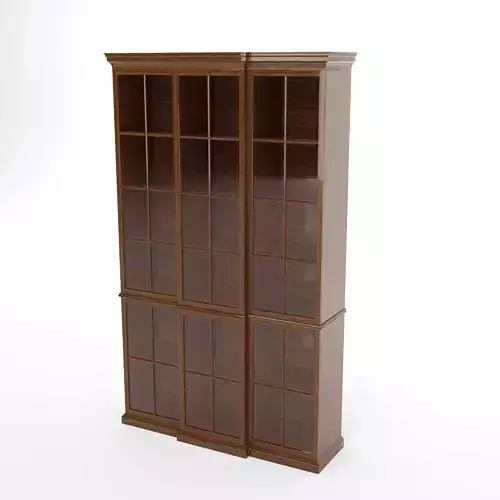 Bookcase made by HRC with Glass doors 3D model