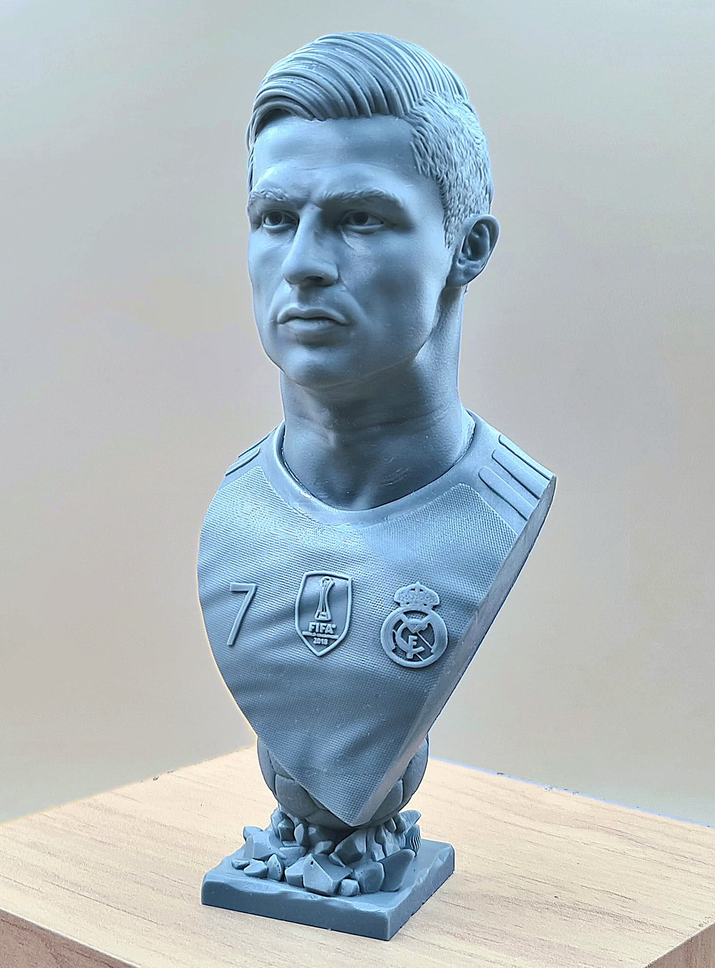Cristiano Ronaldo bust for 3d printing 3D print model_16