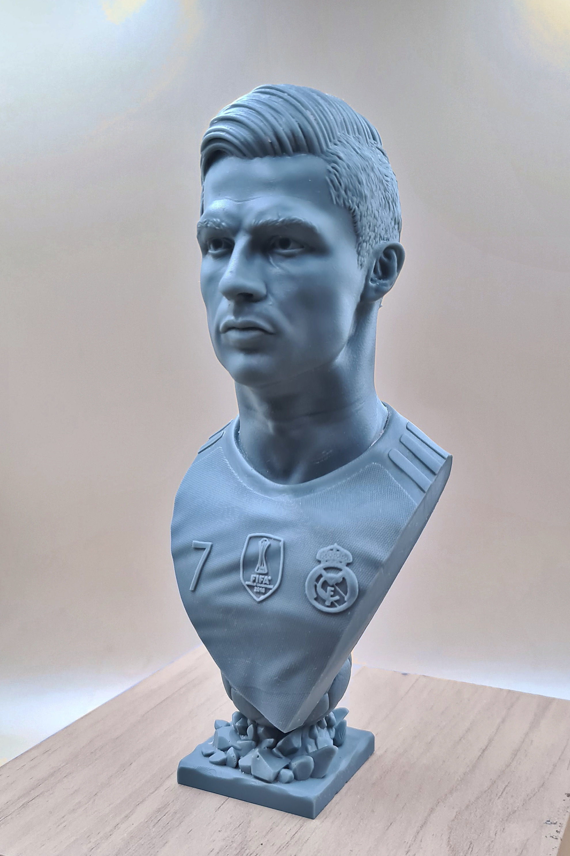 Cristiano Ronaldo bust for 3d printing 3D print model_20