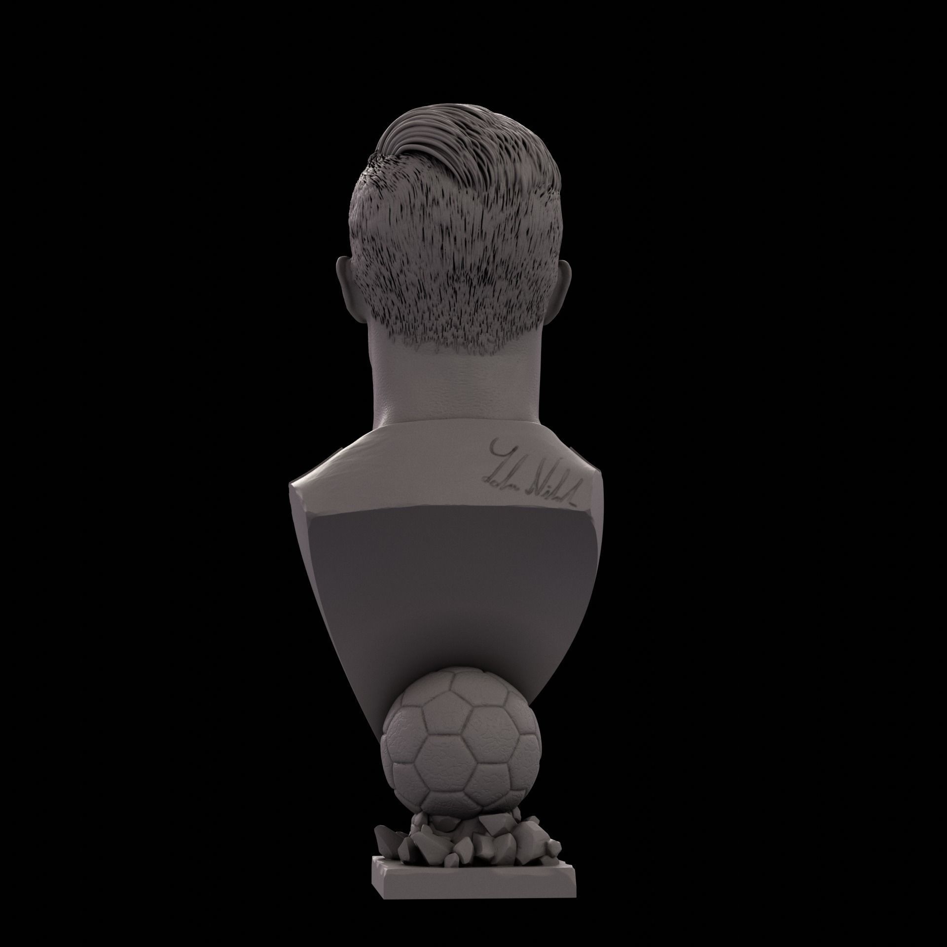 Cristiano Ronaldo bust for 3d printing 3D print model_7
