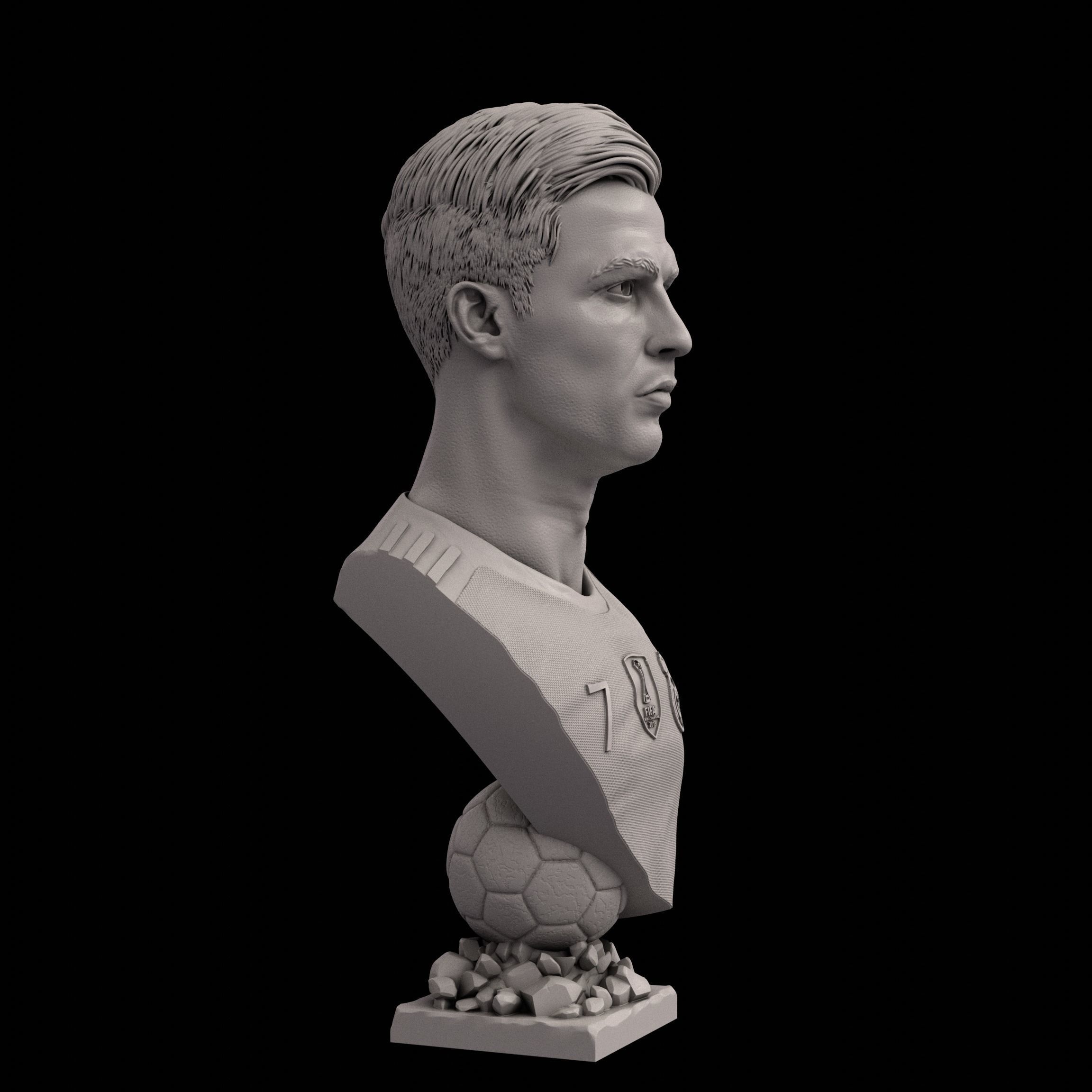 Cristiano Ronaldo bust for 3d printing 3D print model_2