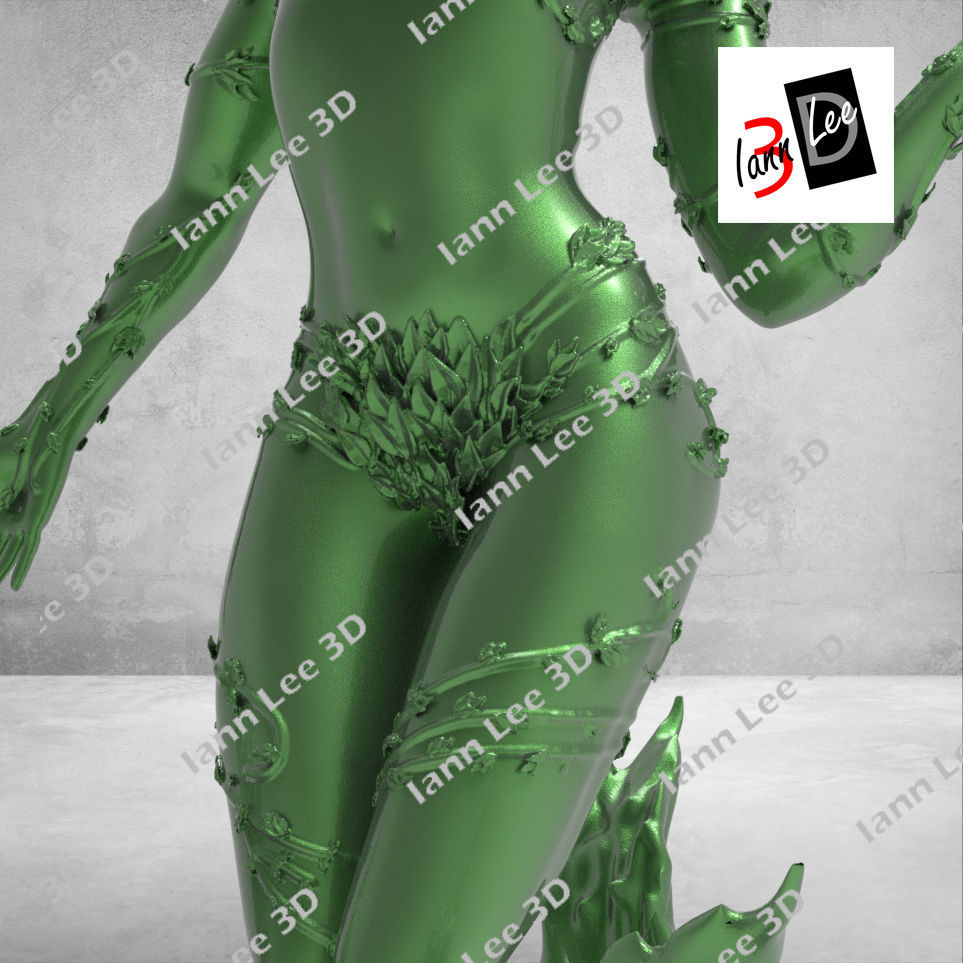 Poison Ivy Hiedra Venenosa DC comics 3D print model_6