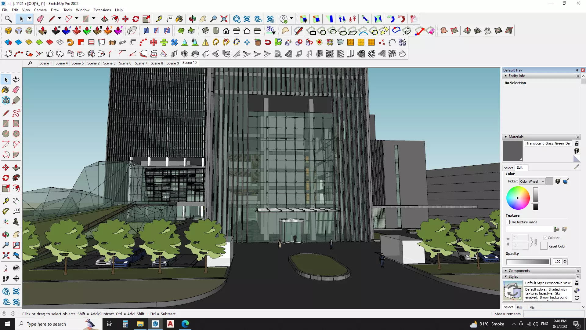 3D Model of a High-End Hotel Building 3D model_0