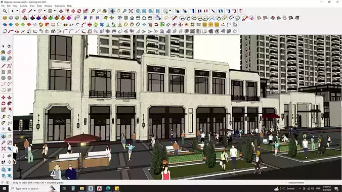 3D Hotel Building Model for Exquisite Getaways 3D model