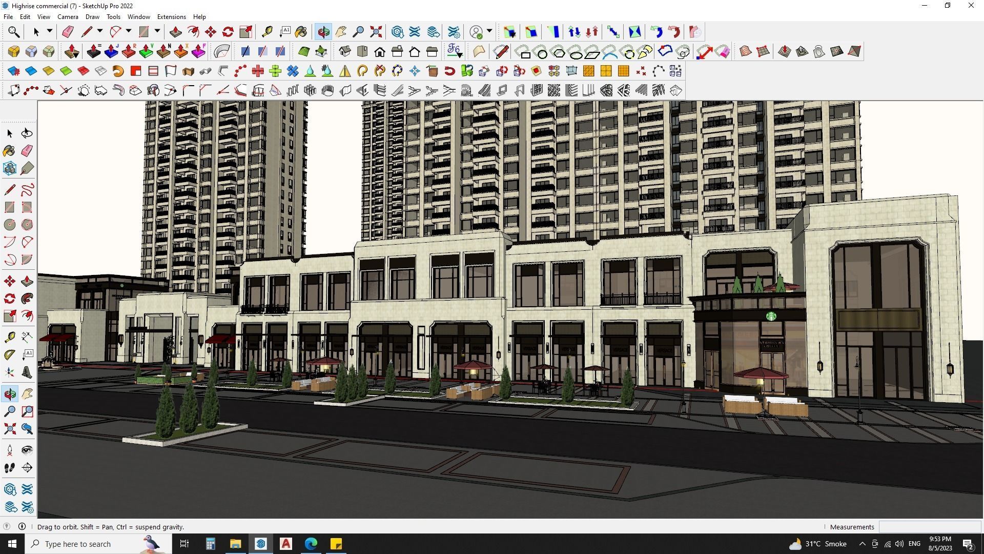 3D Hotel Building Model for Exquisite Getaways 3D model_4