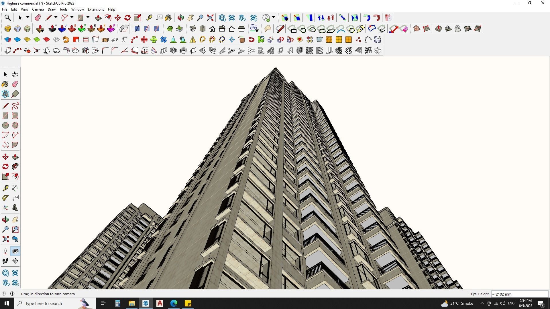 3D Hotel Building Model for Exquisite Getaways 3D model_12