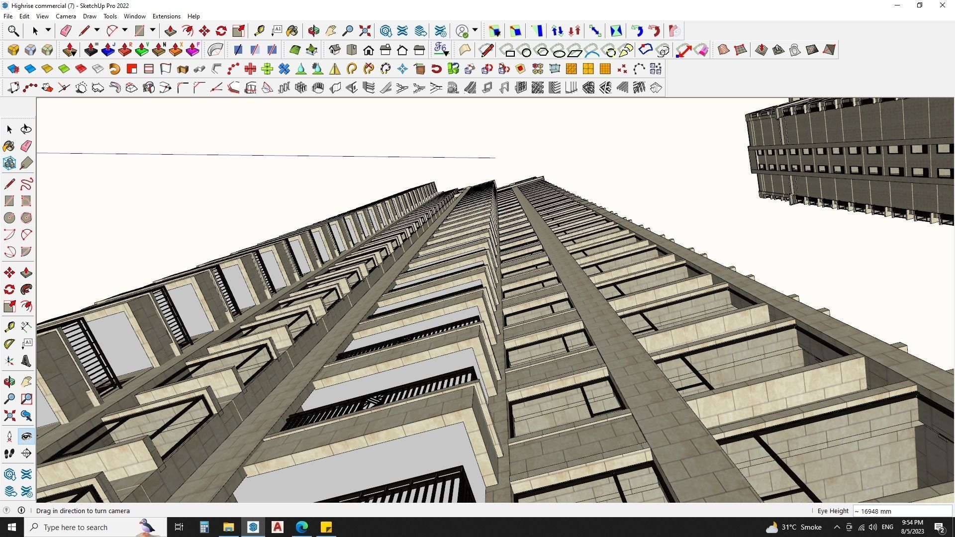 3D Hotel Building Model for Exquisite Getaways 3D model_14