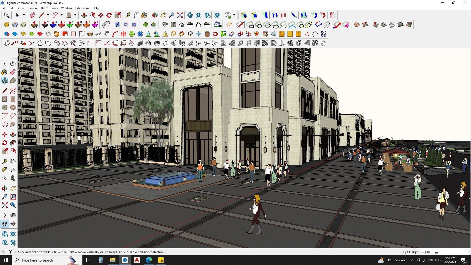 3D Hotel Building Model for Exquisite Getaways 3D model_9