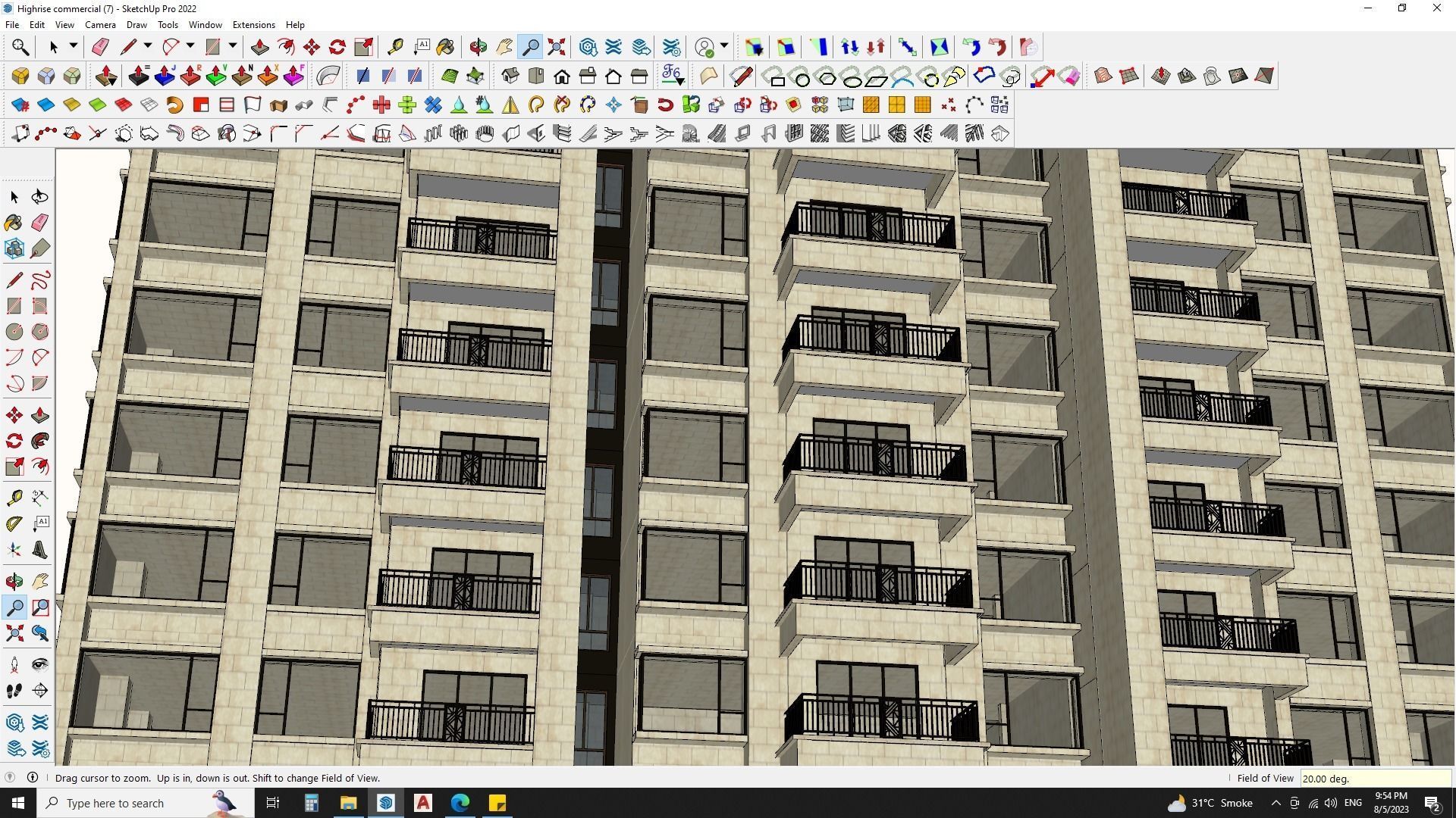 3D Hotel Building Model for Exquisite Getaways 3D model_15