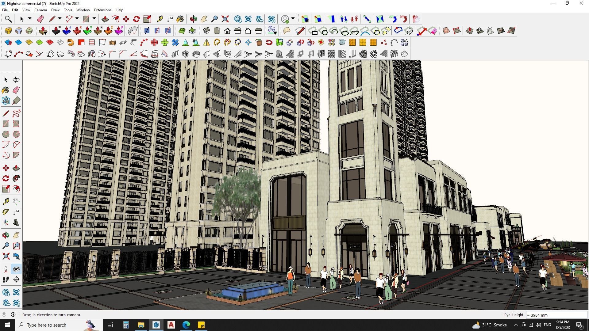 3D Hotel Building Model for Exquisite Getaways 3D model_10