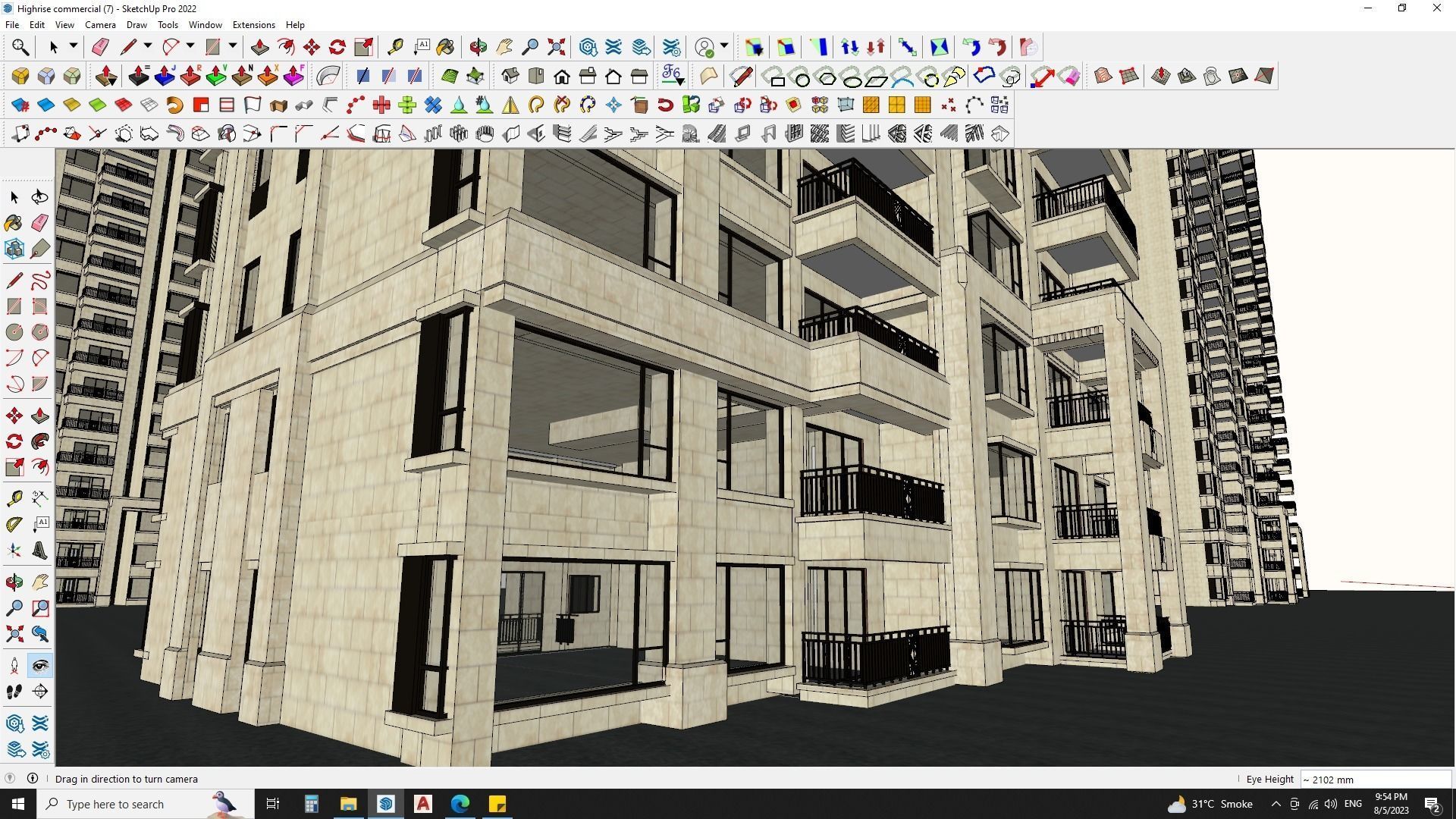 3D Hotel Building Model for Exquisite Getaways 3D model_11