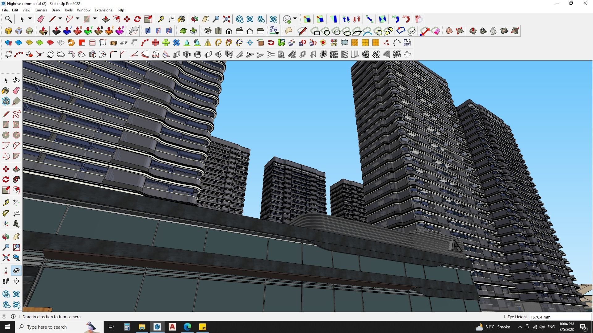 residential building 3d model free download Free 3D model_15