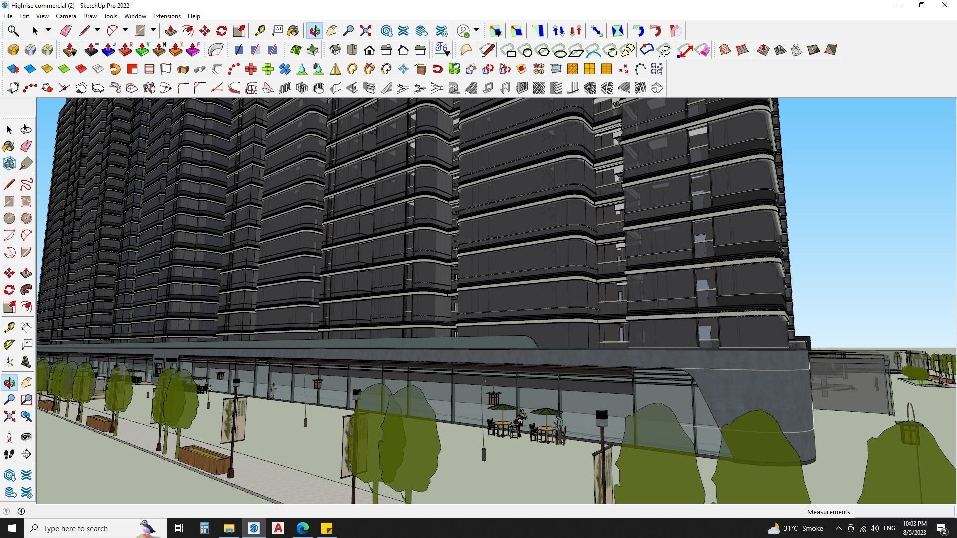 residential building 3d model free download Free 3D model_11
