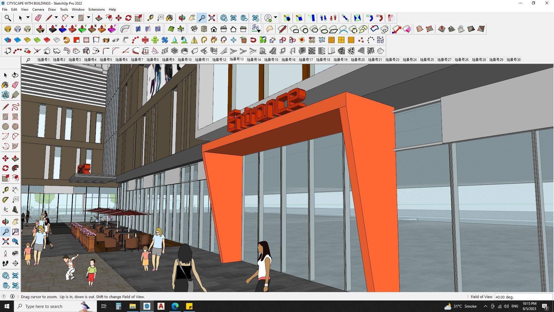 CITYSCAPE WITH BUILDINGS 3D MODEL 3D model_14