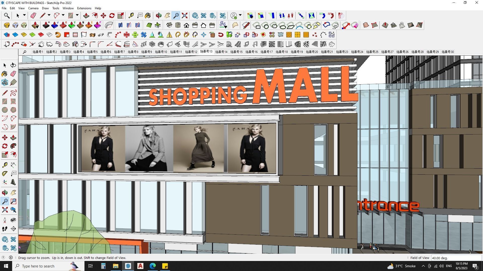 CITYSCAPE WITH BUILDINGS 3D MODEL 3D model_15