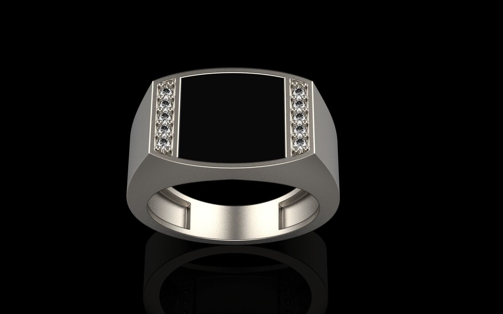 man  signet ring model 483 3D print model_34