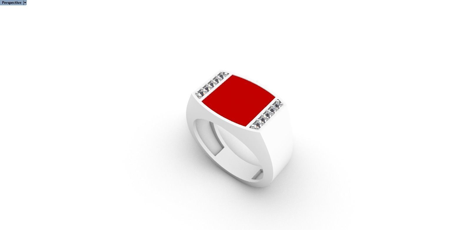 man  signet ring model 483 3D print model_13