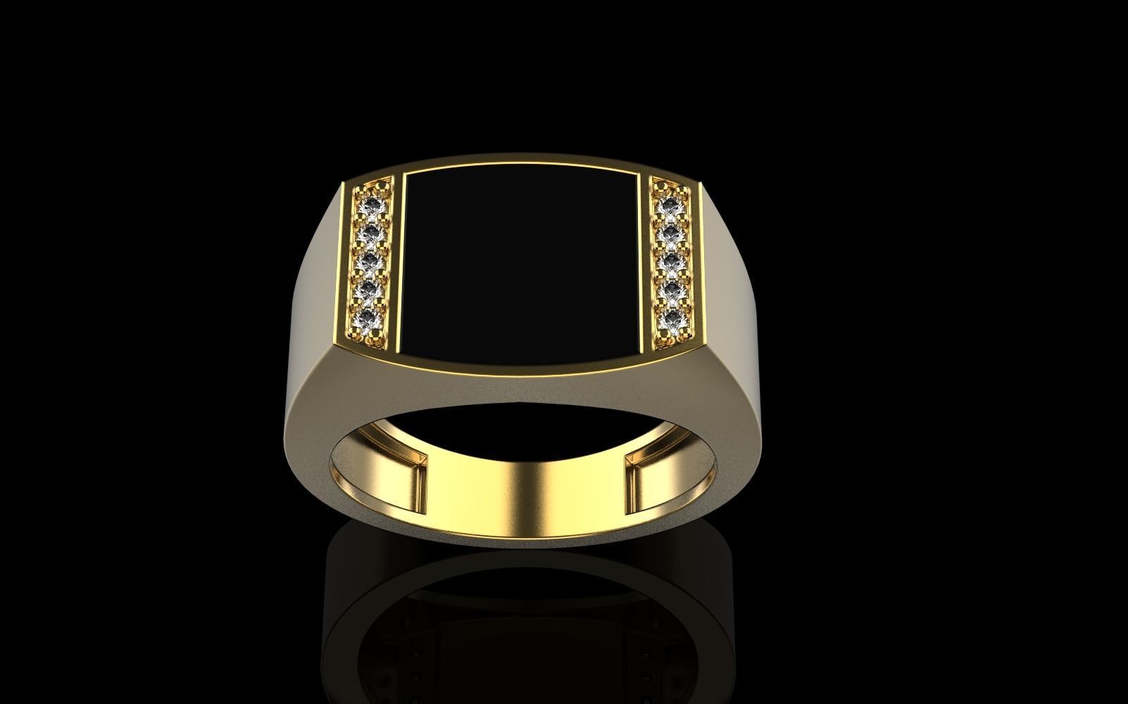 man  signet ring model 483 3D print model_38