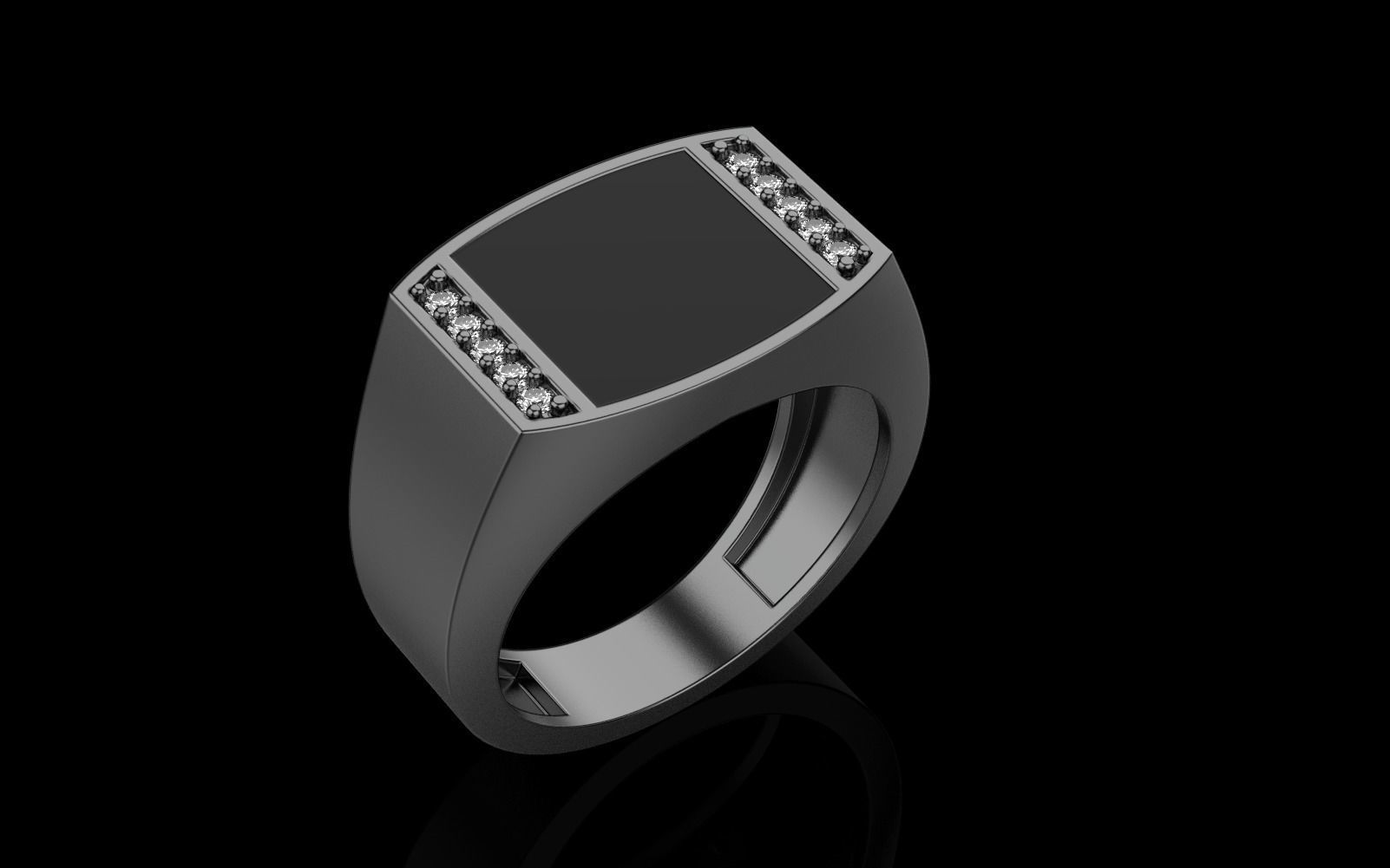 man  signet ring model 483 3D print model_29