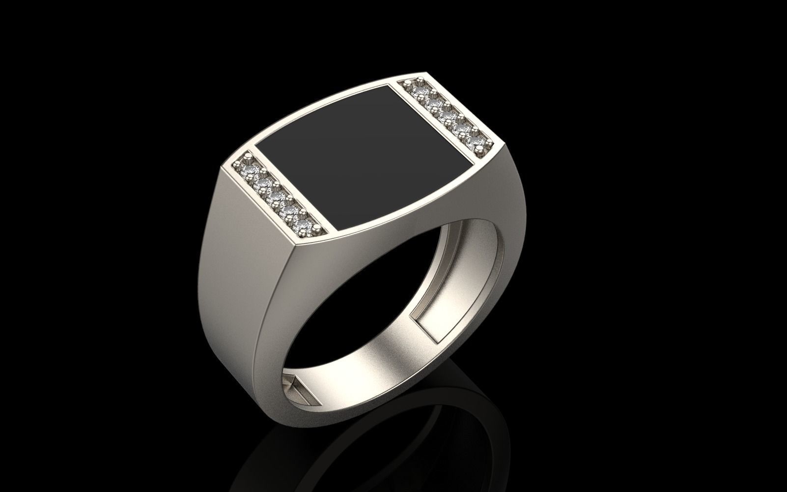 man  signet ring model 483 3D print model_31