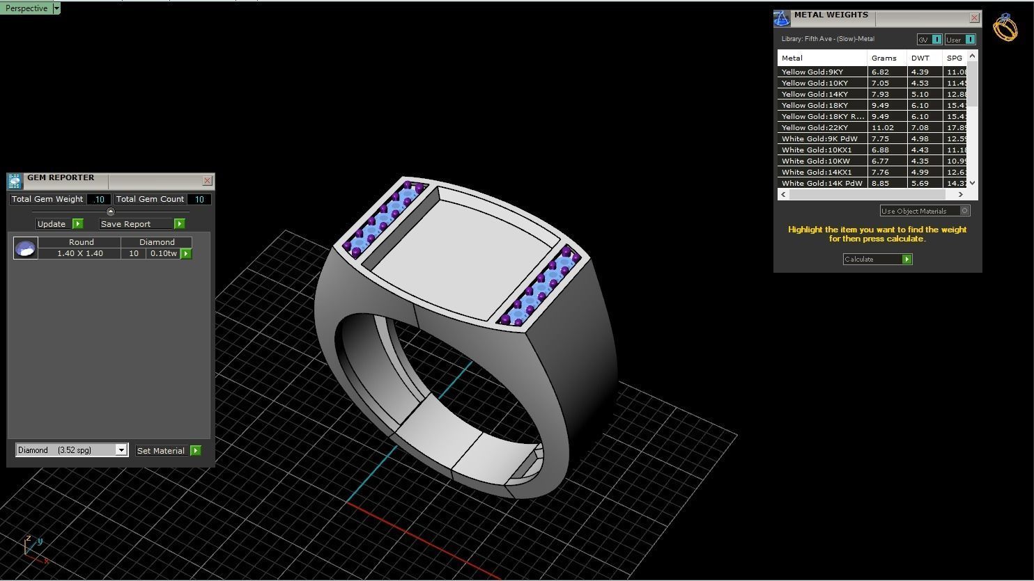 man  signet ring model 483 3D print model_5
