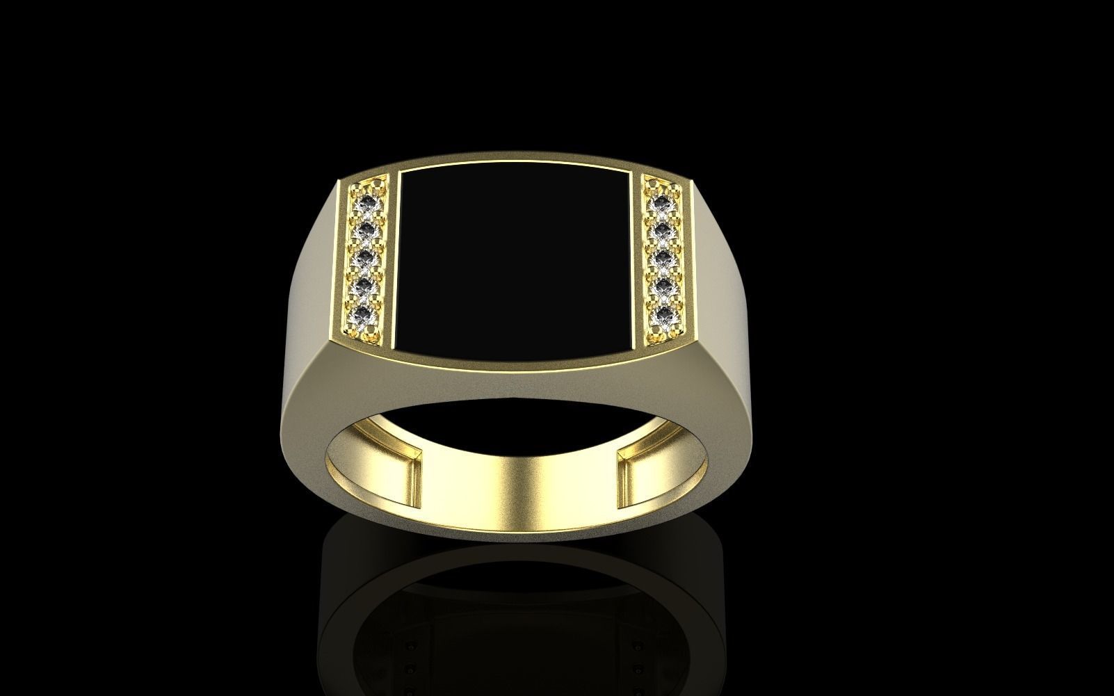 man  signet ring model 483 3D print model_33