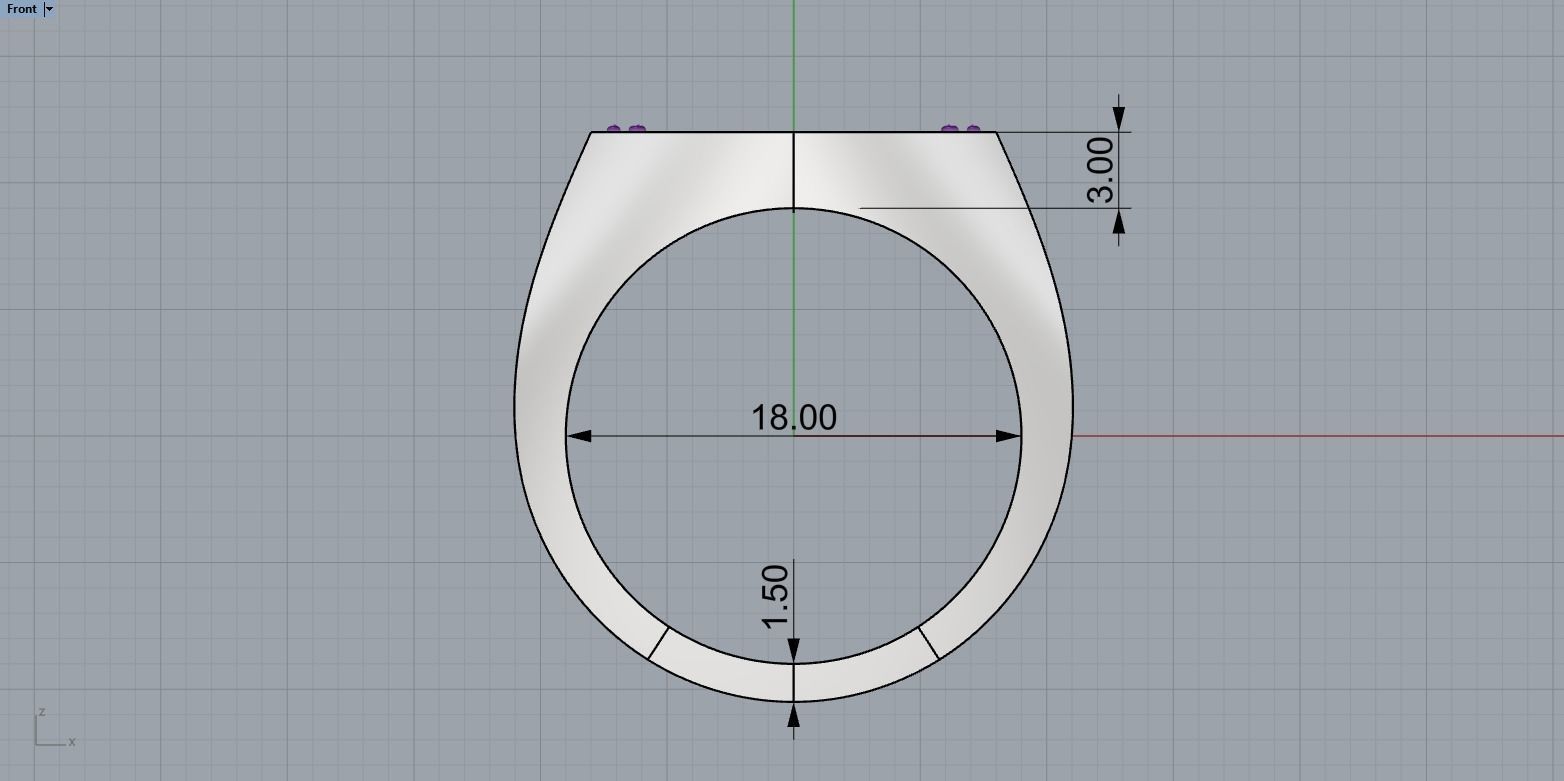 man  signet ring model 483 3D print model_8