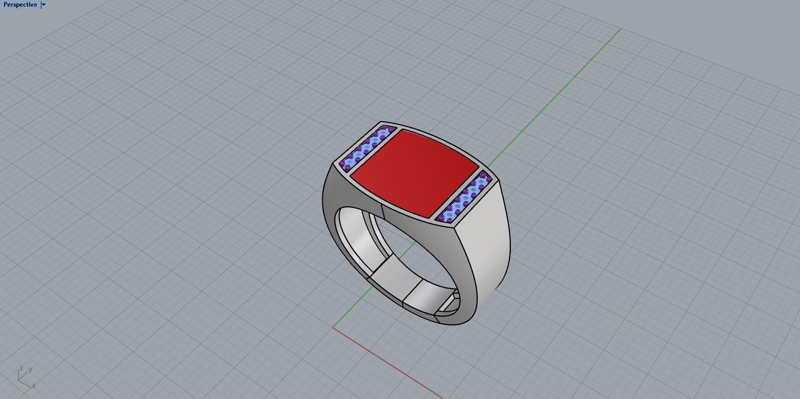 man  signet ring model 483 3D print model_10