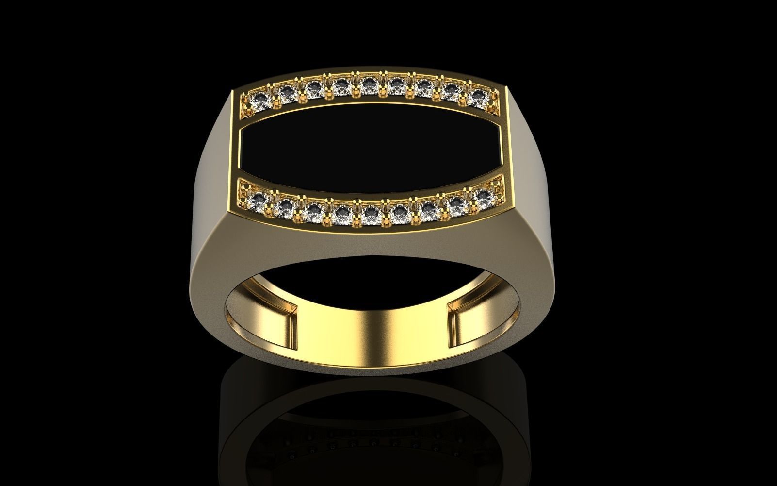 man signet ring model 484 3D print model_26