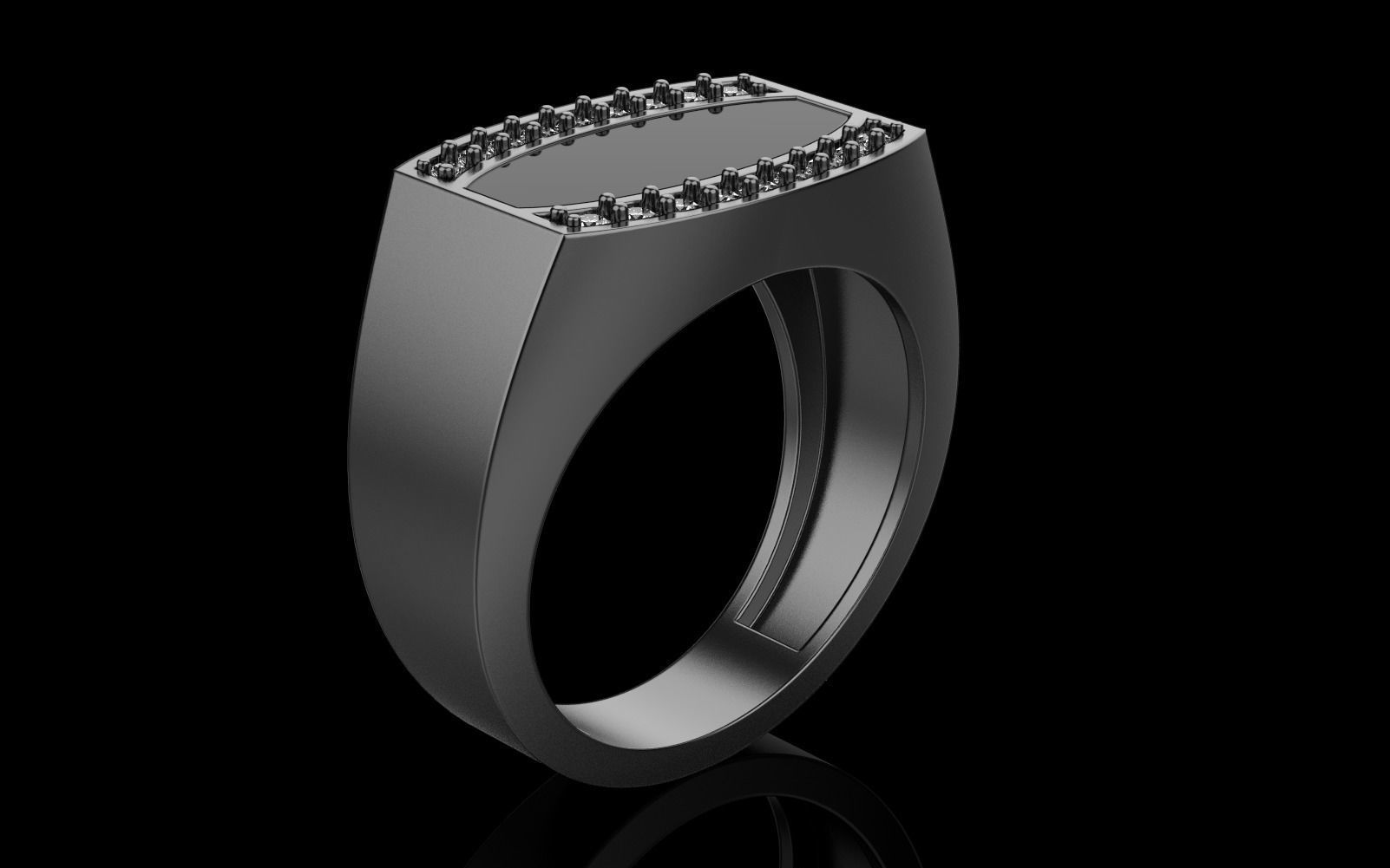 man signet ring model 484 3D print model_37